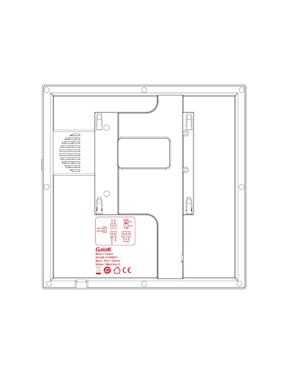GALAK - MONITOR 2H VIVA VOZ 7" TACTIL CON WIFI - Imagen 4