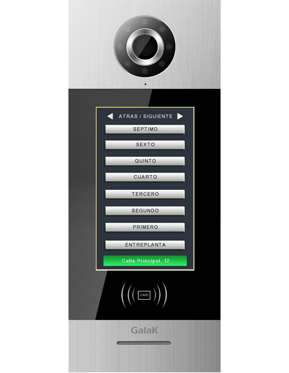 GALAK - PLACA VIDEOPORTERO TACTIL