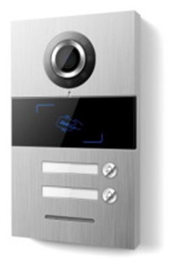 GALAK - PLACA 2 PULS. 2H ANTIVANDALICA DE EMPOTR + CONTROL ACCESOS. IP54