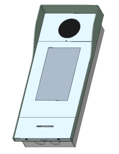 GALAK - VISERA ANTILLUVIA Y PARASOL CON CAJA DE EMPOTRAR INCLUIDA PARA PLACAS TACTIL2 GALAK