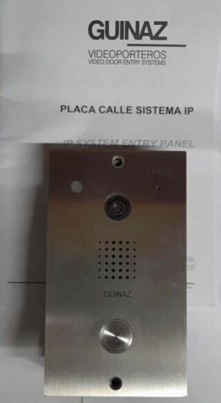 GUINAZ - Placa ALEA Slim video COLOR 1 pulsador