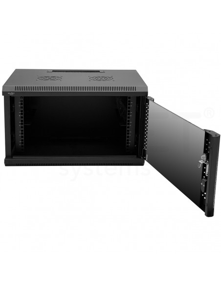 KEYNET SYSTEMS - Rack 6U montado 600x450x350mm pared accesos antipolvo 60kg - Imagen 4