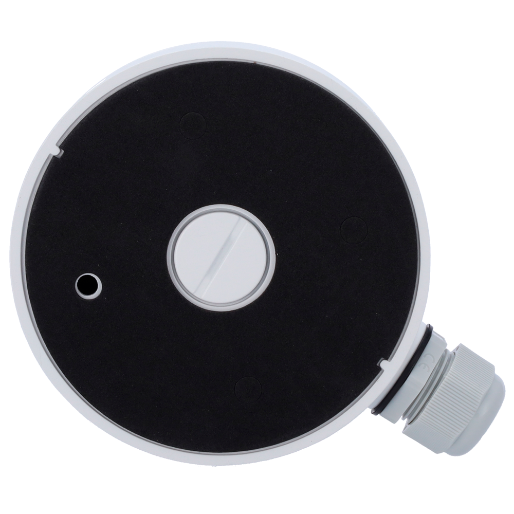 SAFIRE - Caja de conexiones Safire Smart Para cámaras domo. Apto para uso exterior IP66. Instalación en techo o pared. Diámetro de la base 117.9 mm.Pasador de cables.46.5 (Al) x 117.9 (Ø) mm - Imagen 4