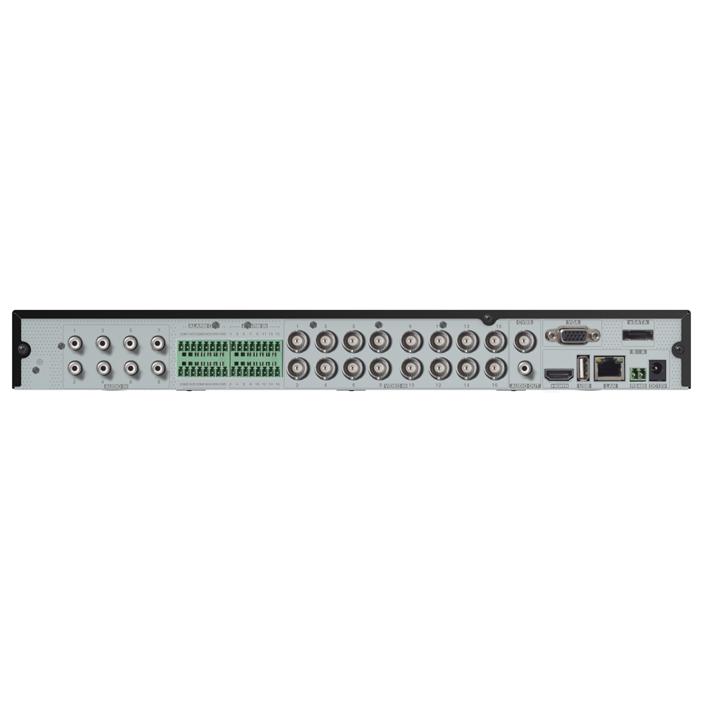 PROVISION - DVR 5EN1 16ch LITE 8MP@12IPS+ 8IP 8MP 1HDMI/VGA/CVBS 2HDD(8TB) Audio8/1 Alarma 16/4