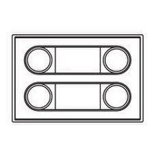 FERMAX - Módulo bruto 4 pulsadores