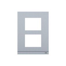 NIESSEN - Placa de calle 2 módulos tamaño 1/2 aluminio