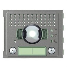 BTICINO - Placa frontal A/V gran apertura 2 pulsadores 2 columnas acabado Robur