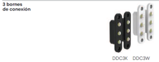 O&C - Contacto Puertas 24V AC/DC NEGRO 86mm