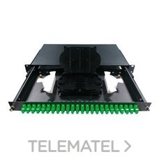 FTE-MAXIMAL - Panel de conexión PATCH-24FG 24 fibras con guias+ 24 SC/APC