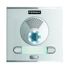 FERMAX - Placa CITY S1 CP201 DUOX PLUS en aluminio anodizado para viviendas, apertura de la puerta, llamada a conserje