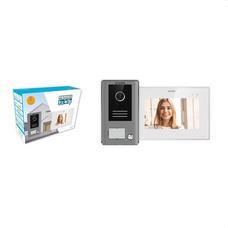 FERMAX - Kit unifamiliar video con placa WAY de superficie y monitor WAY manos libres 7" pantalla táctil. Instalación 2 hilos no polarizados. Captura automática/manual de fotos/vídeos. Kit pre-programado (Plug&Play).