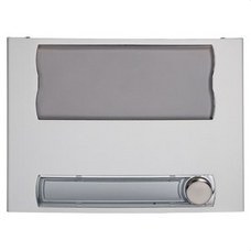 TEGUI - Módulo señalización 1 ventana +1 pulsador +1 columna anodizado