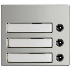 BTICINO - Frontal 3 pulsadores 1 columna aluminio SFERA - Imagen 2