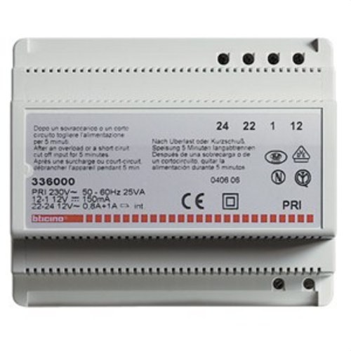 BTICINO - Alimentador audio/analógico SFERA - Imagen 2