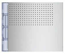 BTICINO - Placa frontal audio basico acabado Allmetal