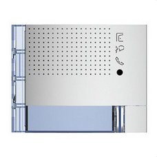 BTICINO - Placa frontal audio 1 pulsador 1 columna acabado Allmetal