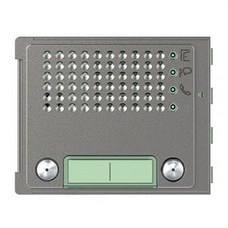 BTICINO - Placa frontal audio 2 pulsadores 2 columnas acabado Robur