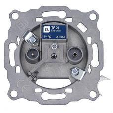 EKSELANS BY ITS - Toma final derivación TF DI con garras TV-RD / SAT 2 conectores IEC