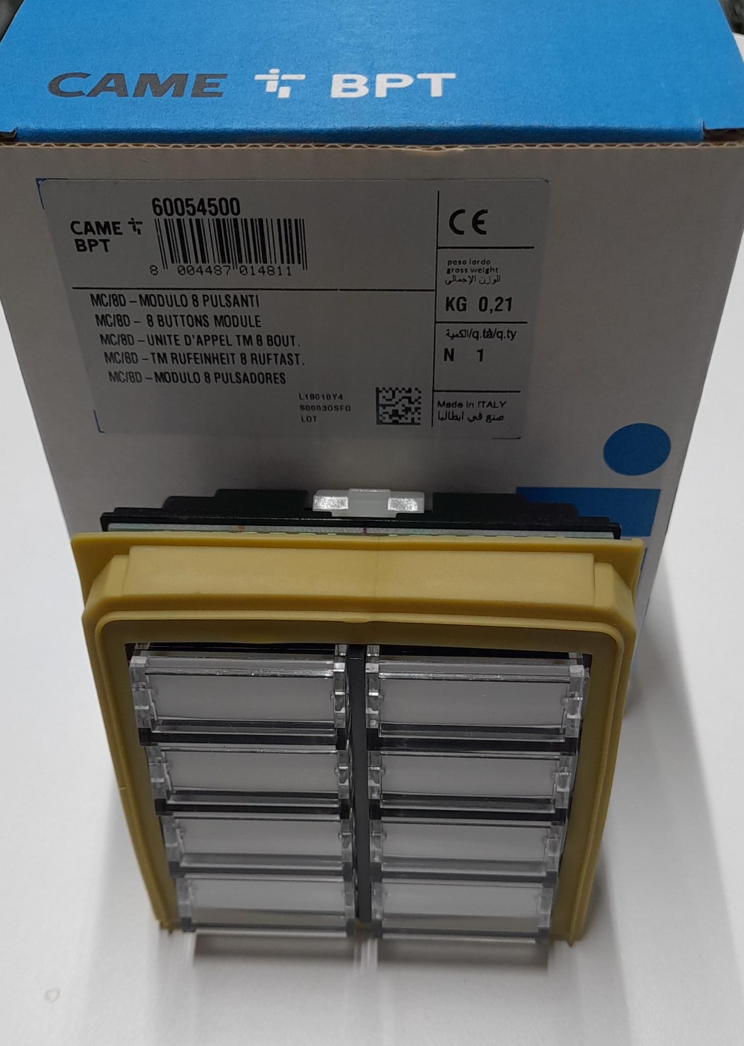 BPT - MC/8D- 8 BUTTONS MODULE