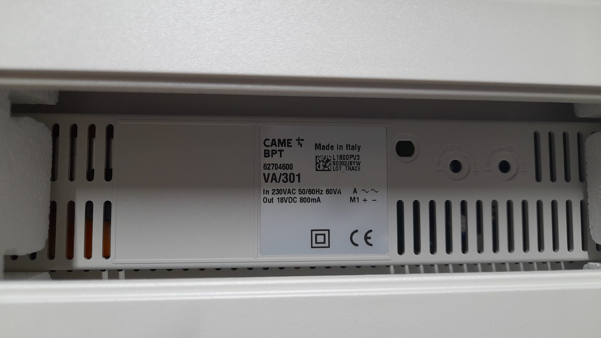 BPT - VA/301-230V POWER SUPPLIER