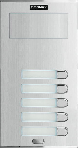 FERMAX - Placa calle CITYLYNE S5 VP105 5 pulsadores