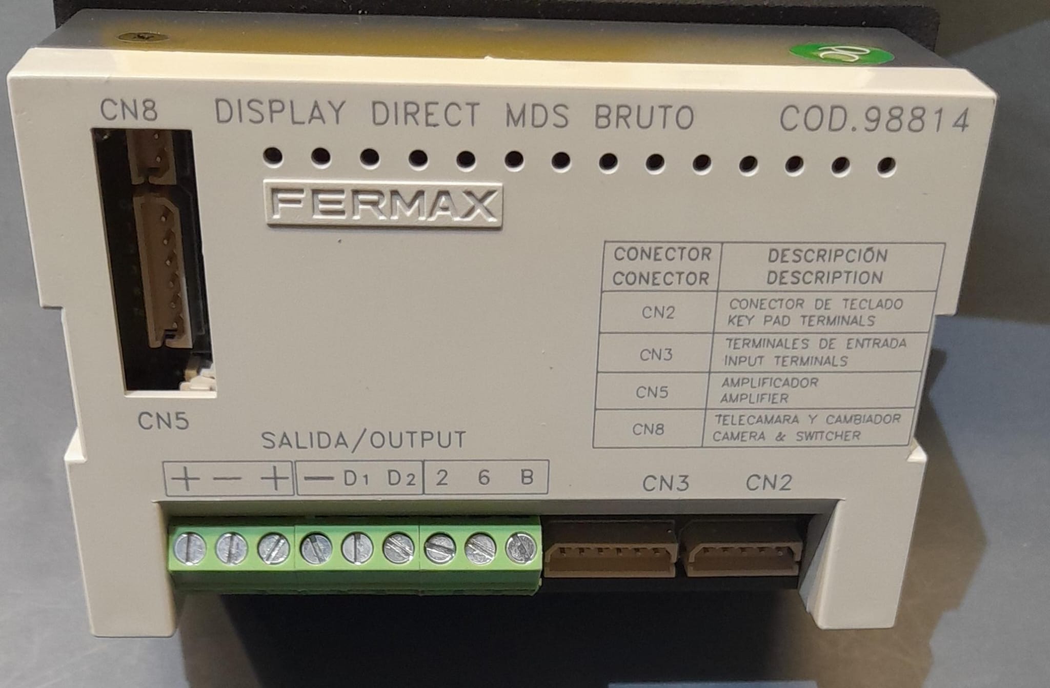 FERMAX - Display MDS DIRECT BRUTO - Imagen 2