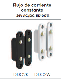 O&C - Contacto Puertas 24V AC/DC NEGRO 86mm