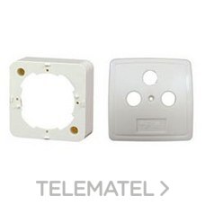 FTE-MAXIMAL - Marco 3 conectores ABV91 blanco