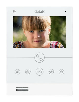 GALAK - Monitor WIFI color con pantalla de 5" Viva voz, manos libres. Incluye soporte de pared.