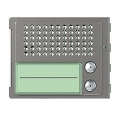 BTICINO - Placa frontal audio basico 2 pulsadores 1 columna acabado Robur