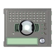 BTICINO - Placa frontal A/V gran apertura 1 pulsador 1 columna acabado Robur