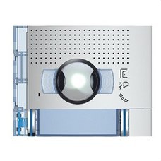 BTICINO - Placa frontal A/V gran apertura 2 pulsadores 2 columnas acabado Allmetal