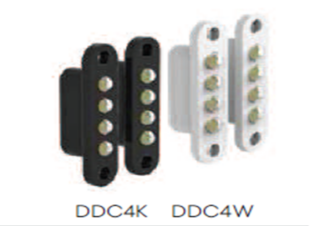 O&C - Contacto Puertas 24V AC/DC NEGRO 86mm