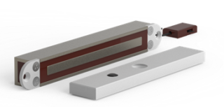 O&C - ME300EW0 (ME200/201) Serie M Cerradura electromagnética de empotrar 2800N 12V/24V DC