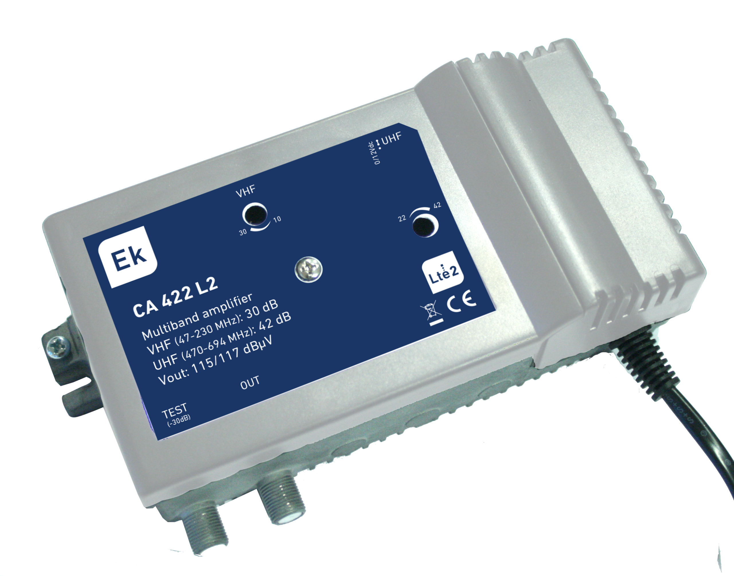 EKSELANS BY ITS - Central CA 422 L2 2 IN VHF/UHF 30dB/42dB 117dBV LTE2 - Imagen 2