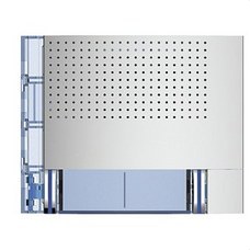 BTICINO - Placa frontal audio basico 2 pulsadores 2 columnas acabado Allmetal