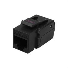 KEYNET SYSTEMS - Keystone Cat6A UTP 90° 50µ" HQ 110-TK5LM sin herramienta negro