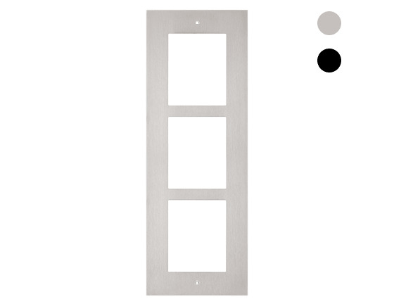 2N - 2N® IP Verso - Marco para instalación empotrada, 3 módulos - negro