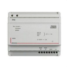 BTICINO - Alimentador con adaptador de vídeo 2 hilos 6DIN