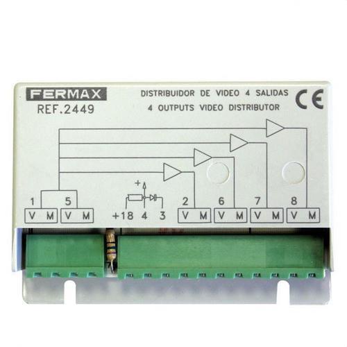 FERMAX - Distribuidor video para 4 monitores 2/4 salidas - Imagen 3