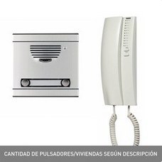 TEGUI - Kit portero A4 con placa y teléfono serie 7