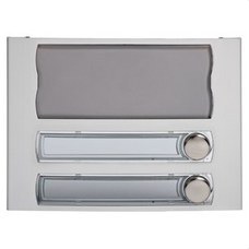 TEGUI - Módulo señalización 1 ventana +2 pulsadores +1 columna anodizado