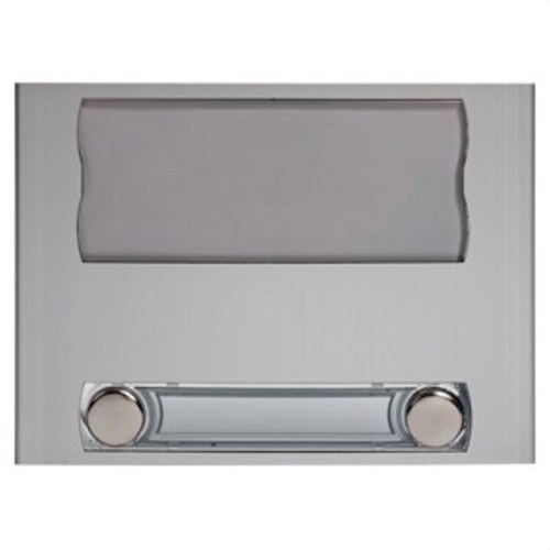TEGUI - Módulo señalización 1 ventana +2 pulsadores +2 columnas anodizado - Imagen 2