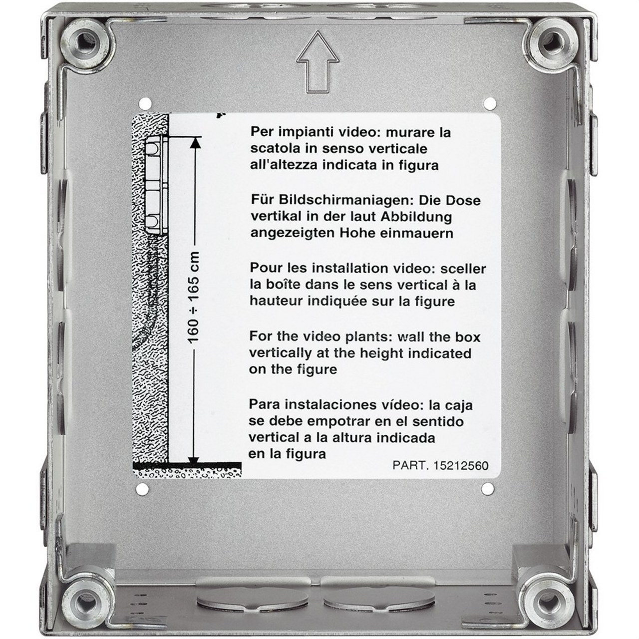 BTICINO - Caja empotrar antivandálico con 1 módulo - Imagen 2