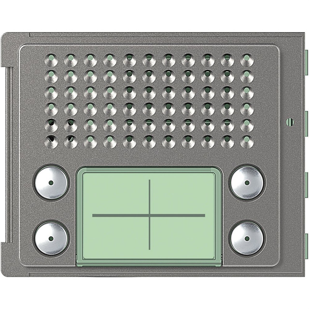 BTICINO - Placa frontal audio basico 4 pulsadores 2 columnas acabado Robur - Imagen 2