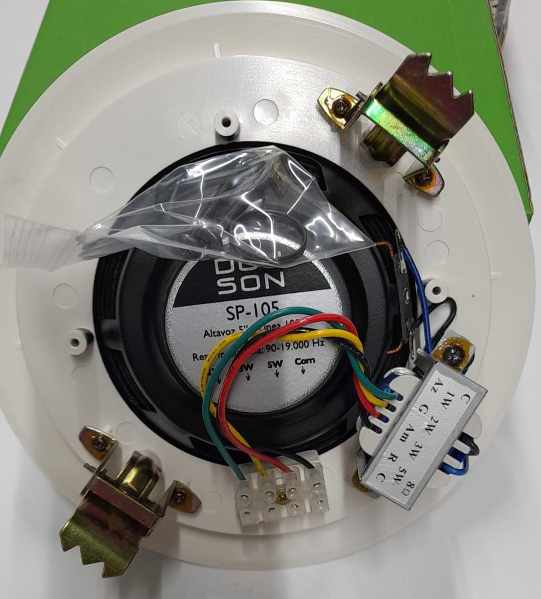 DOYSON - ALTAVOZ SP105 5" 5W REJILLA METALICO/A LINEA 100V BLANCO - Imagen 2