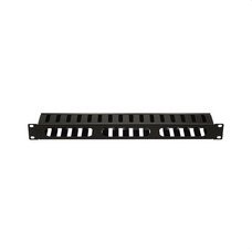 KEYNET SYSTEMS - Organizador cables metal 19" 1U con tapa cierre presión