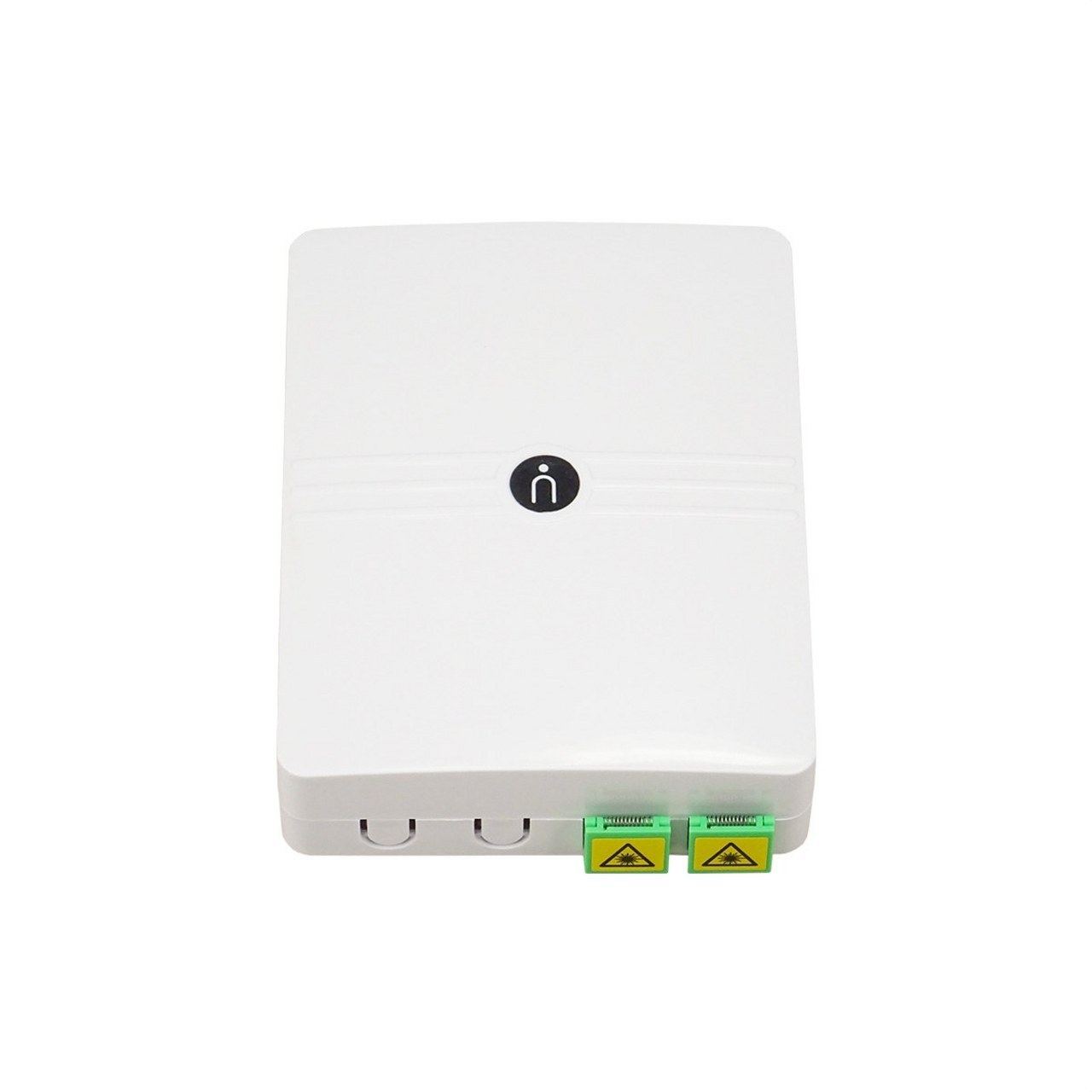 KEYNET SYSTEMS - Kit cajas FO 2p con 2 pigtails + 2 SC/APC tapa antipolvo 82x105x23mm ABS blanca - Imagen 2