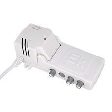 EKSELANS BY ITS - AA 20 L2
Amplificador de apartamento. 1 entrada (47-694 MHz). 2 salidas. G: 20dB.
Nivel de salida (DIN 45004B): 2 x 104 dBuV