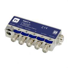 EKSELANS BY ITS - Repartidor clase A de 4 salidas banda de paso 5-2400MHz pérdidas de paso 8,1dB (862MHz) / 10dB (2400MHz) con paso de corriente DC. Convertible en PAU Clase A +10dB